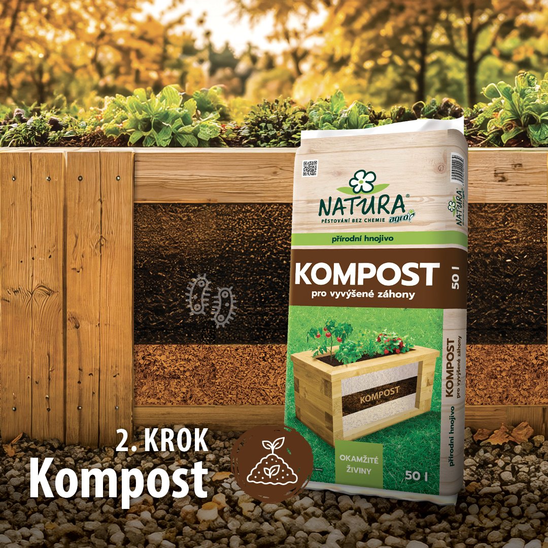 Kompost pro vyvýšené záhony