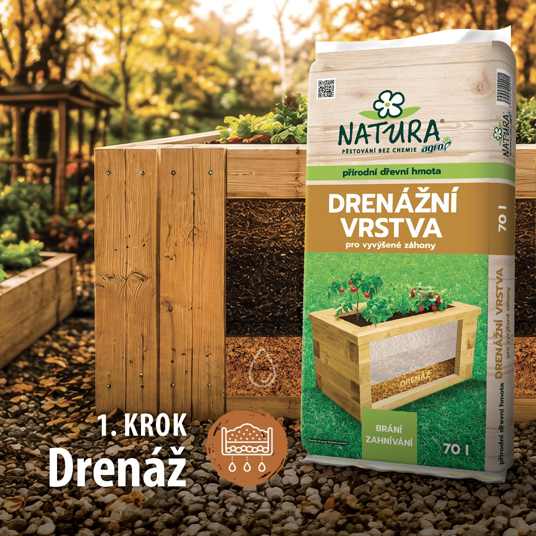 Drenážní vrstva pro vyvýšené záhony