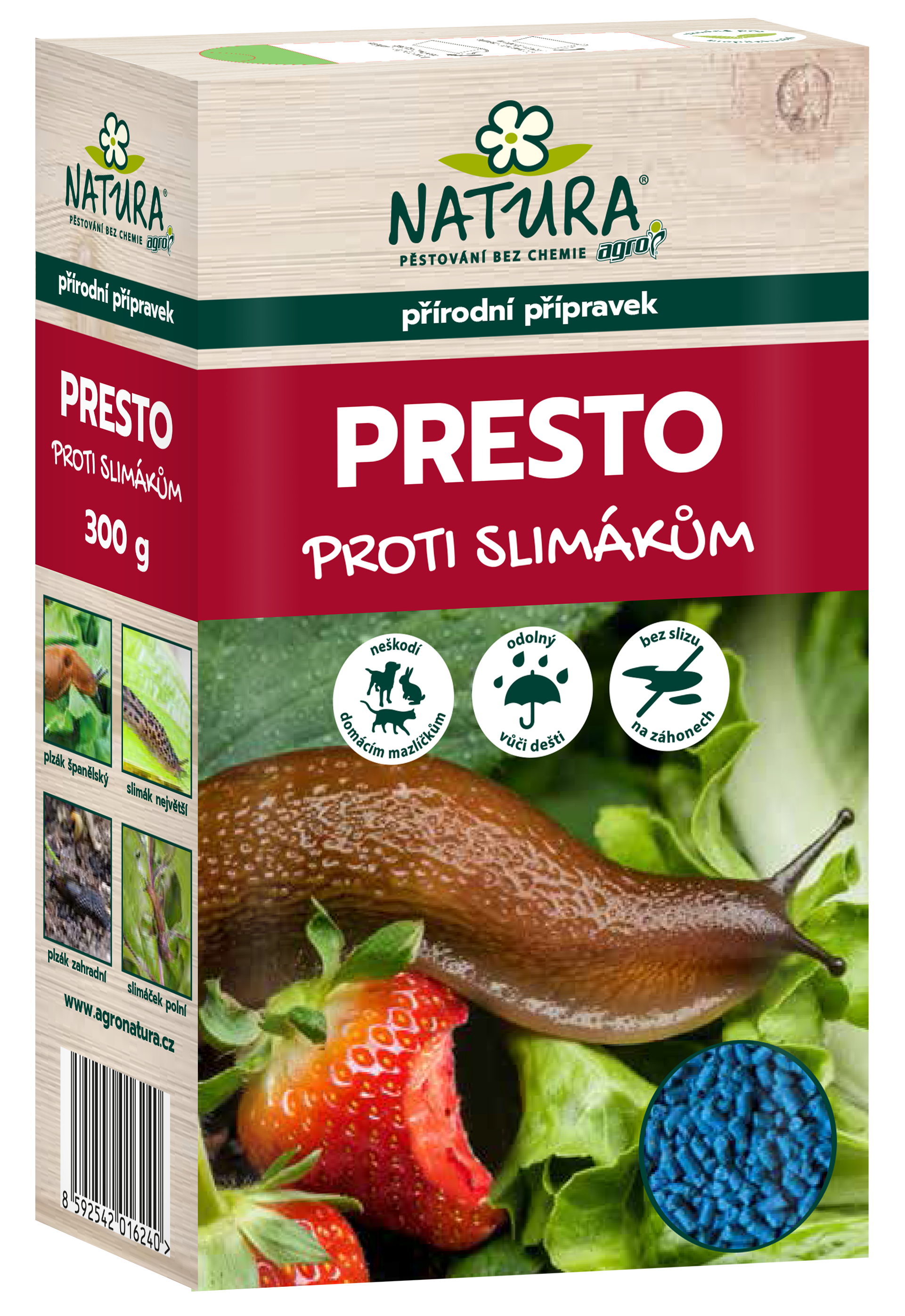 PRESTO - Přírodní přípravek na slimáky a plzáky. PRESTO - Přírodní přípravek na slimáky a plzáky.